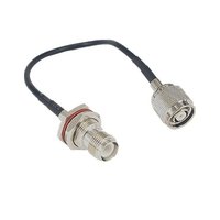 TNC To TNC Cable Assembly RG174 With RP TNC Male To Female