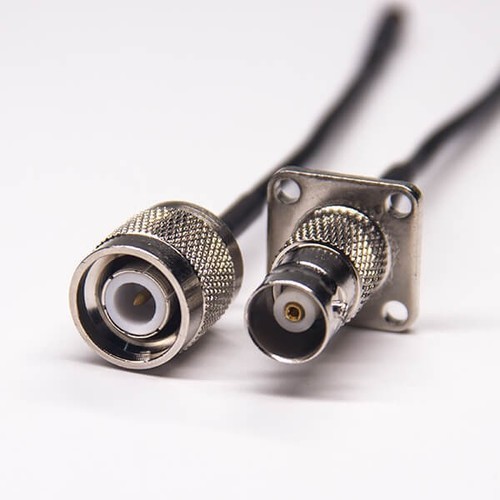 TNC Straight Plug To BNC Female Flange Mount RF Coaxial Cable