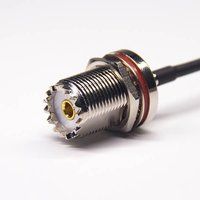 UHF Cable Female Straight To MCX Male Angled Coaxial Cable With RG174