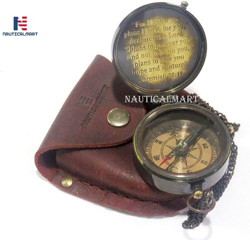 Black  Antique Nauticalmart For I Know The Plans I Have For You Engraved Compass, Jeremiah 29 11, Baptism Gifts, Best Easter, Birthday, Mothers Day, Fathers Day,..