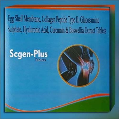 Egg Shell Collagen Peptide Type II Glucosamine Sulphate Hyaluronic Acid Curcumin And Boswellia Extract Tablets By M/S SYNERGY INTERNATIONAL