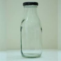300 Square Milk Glass Bottle