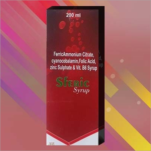 200 ml Ferricammonium Citrate Cyanocobalamin Folic Acid Zinc Sulphate And Vit B6 Syrup