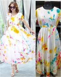 Floral Printed Long Kurti Bust Size: 40  Centimeter (cm)