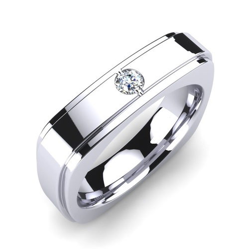 Silver Solitaire Rings For Men
