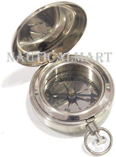 1.75 Classic Pocket Antique Style Camping Brass Compass
