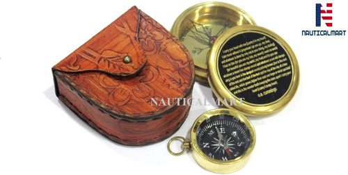 Nautical Nauticalmart Brass Compass I Carry Your Heart With Me Poem Compass With Mini Compass Combo Gift, Personalized Compass, Groomsmen Gifts, Wedding Gifts, Corporate Gift, Unique Gift