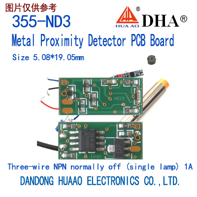 355-ND3 Metal Proximity Detector PCB Board