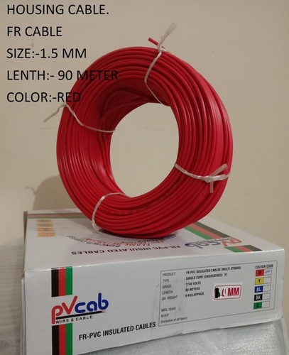 Copper And Pvc Flexible Cable Hw 1.50 Black Green Gray Yellow Red