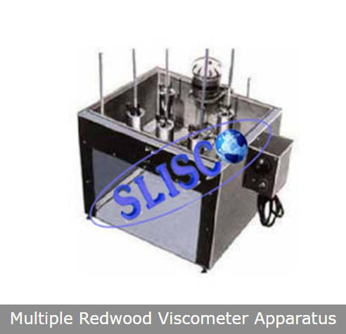 Multiple Redwood Viscometer Apparatus