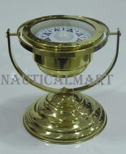 NauticalMart Marine Brass Compass With Calendar Nautical Decor, Pocket  Compass, Camping Travelling Equipment, Boat Compass, Home Decor, Gifts for  Teen