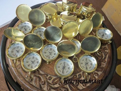 Nautical Nauticalmart Wholesale Lot 10 Brass Fully Functional 37Mm Compass