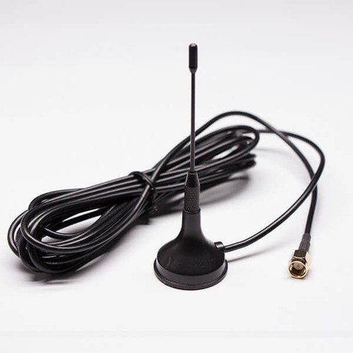 WIFI Antenna Cable SMA Male 3G Sucker Antenna With Black Coax Cable RG174