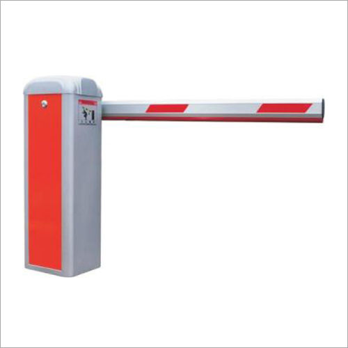 Red And Grey Automatic Boom Barrier