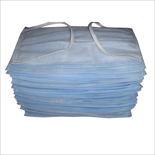 3 Ply Face Mask - Non Woven Material, Standard Size, Sky Blue Color | For Adults, Children, Men, Women - Suitable for Hospitals, Households