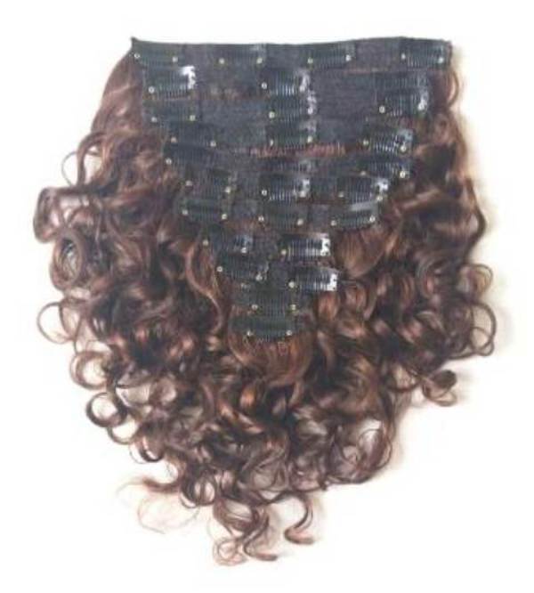 Unprocessed Curly Clip In Human Hair
