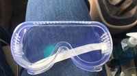 Eye Protection Goggles - Polycarbonate, 150mm X 50mm Dimensions, 30g Lightweight | Clear Lens, Adjustable Strap, Ventilation Included