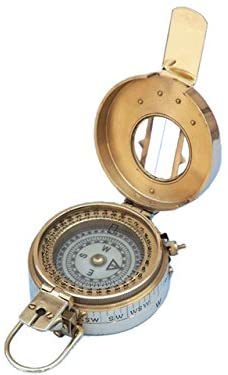 1.75 Classic Pocket Antique Style Camping Brass Compass