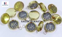 Brass Nauticalmart Classic Pocket Style Compass For Hiking Camping Hunting Climbing Navigation Tool (set Of 25)