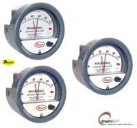 Dwyer A3000-250CM Photohelic Pressure Switch Gauge Range 0-250 cm w.c.