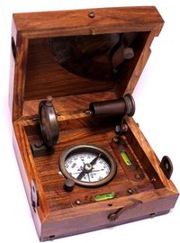 Brass Nauticalmart Bronze Alidade Sundial Compass 4.6" - Marine Box