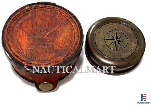 Brass Nauticalmart Moral Antique Compass"Integrity,Responsibility,Forgiveness,Compassion" With Case Gift