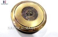 Brass Nauticalmart Marine Compass Gift For Graduation, Anniversary, Baptism, Retirement, Or Christmas - Marine Sailor's Gift Compass