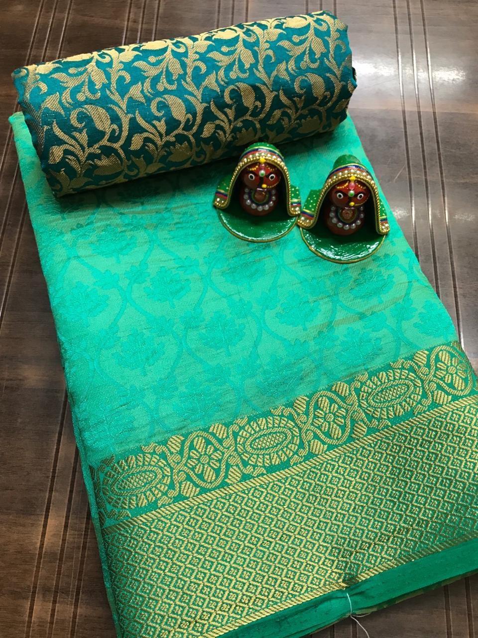 Tusser silk saree