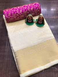 Tusser silk saree