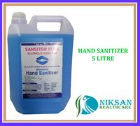 Hand Sanitizer Sansitor Plus - 5 Litre Liquid Disinfectant | Effective Against Bacteria, Viruses And Fungi, Ethyl Alcohol 70%, Hygienic Protection