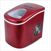 Portable Ice Maker - Plastic, 25 Cm X 36 Cm X 37 Cm, Red | 12-15 Kg/day Capacity, 220v, Automatic Defrost, Lightweight 7.6 Kg