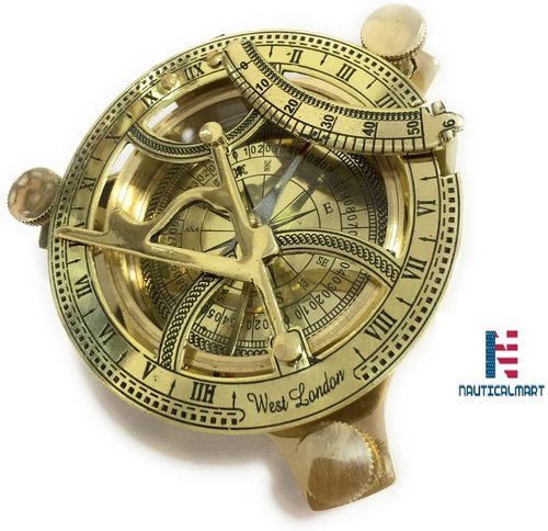 Nautical Nauticalmart Nm030314A Brass Sundial Compass 3.5" - Case Pack Of 16