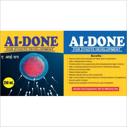 AI-Done for Zygote Development Feed Supplement