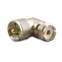 UHF Female Connector To PL259 Male Right Angle Adaptor