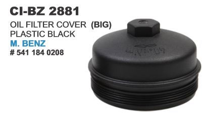 Oil Filter Cover (Big) Black M Benz