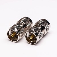 UHF Male To Male Coaxial Connector Straight For Cable