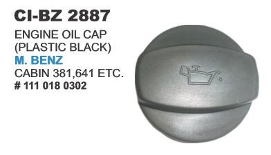Engine Oil Cap Black M Benz