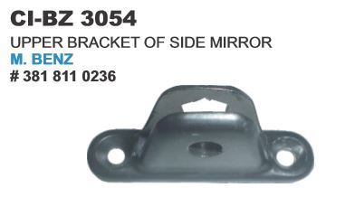 Upper Bracket Off Side Mirror - Metal, 2x3x1 Inches, Powder Coated | Durable, Corrosion Resistant, Easy Install, Precise Fit