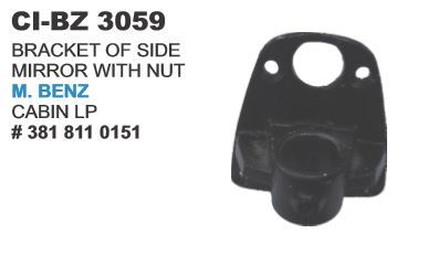 Bracket Of Side Mirror  With Nut M Benz