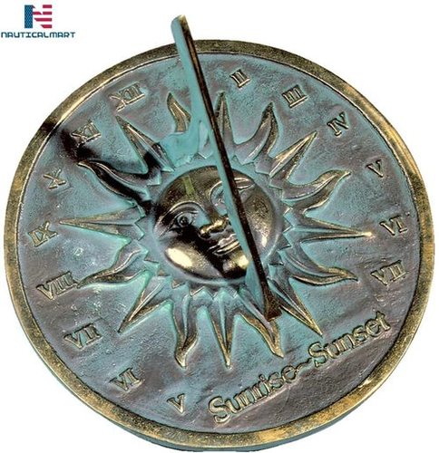 NAUTICALMART Brass Sunrise/Sunset Sundial