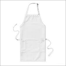Medical Apron - 100% Cotton Milky White Color | Durable Dual Stitching Designed for Comfort in Nursing Homes and Labs