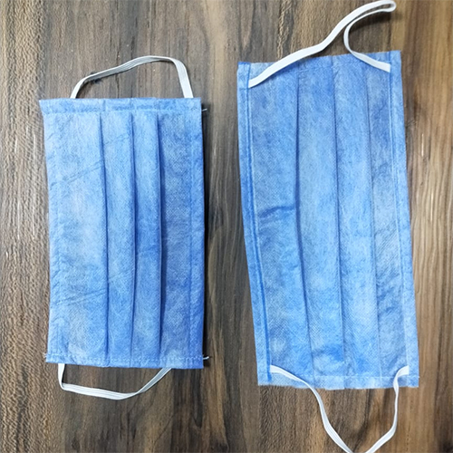 3 Ply Surgical Face Mask - Non-Woven Fabric, Blue Color | Elastic Ear Loops, Breathable Design, 95% Virus Filtration, Comfort Fit for Sensitive Skin