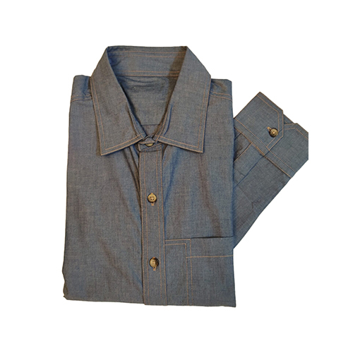Grey Cotton Formal Shirt