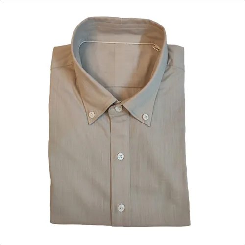 Blue Denim Cotton Piping Shirt