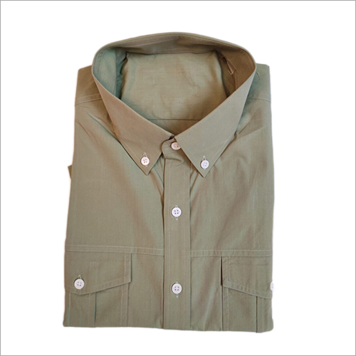 Khakhi Casual Smart Cotton Shirt