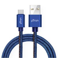 pTron Indigo 2.1A Type-C USB Cable for Charging & Data Sync - (Blue)