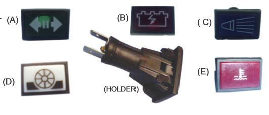 Dash Board Indicator Light with Holder M Benz Truck