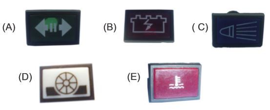 Dash Board Indicator Light Covers only M Benz Truck