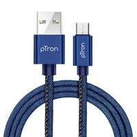 pTron Indigo 2.1A Micro USB Cable for Charging & Data Sync - (Blue)