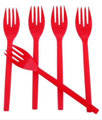 Disposable Red Fork